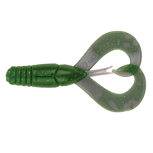 Crazy Craw 1.8' un 2.4' Green LOX UV