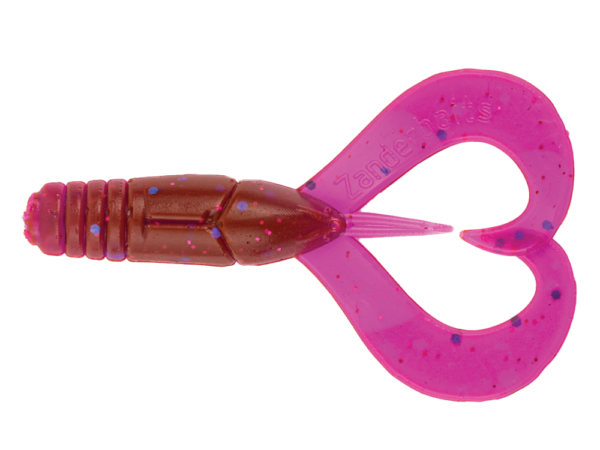 Crazy Craw 1.8' un 2.4' Pink LOX UV